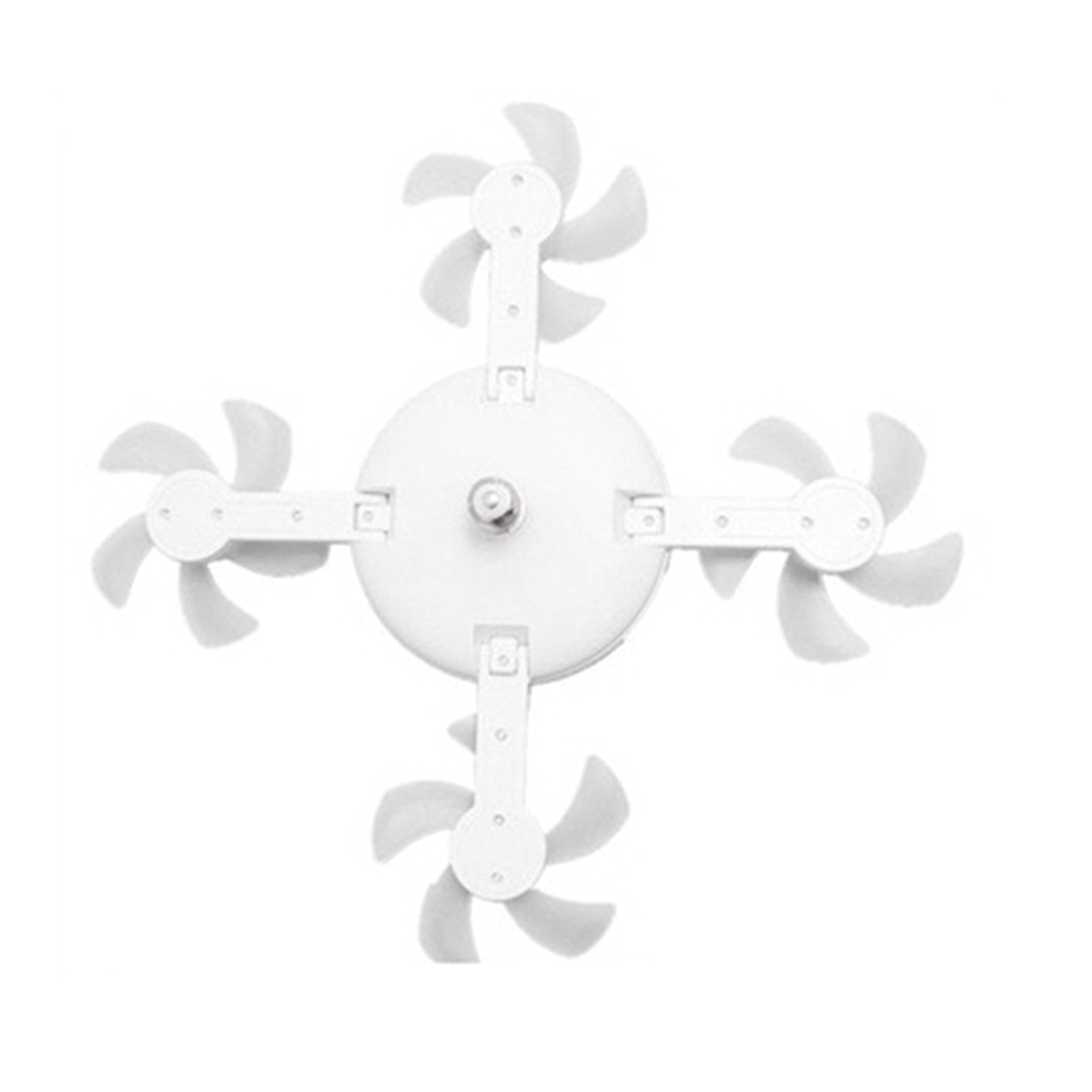 Ceiling Fan With Light And Remote E26 E27 3 Speeds 3 Colors 2 Timers Quiet Foldable Modern LED Fan Light For Living Room Bedroom 4 Heads