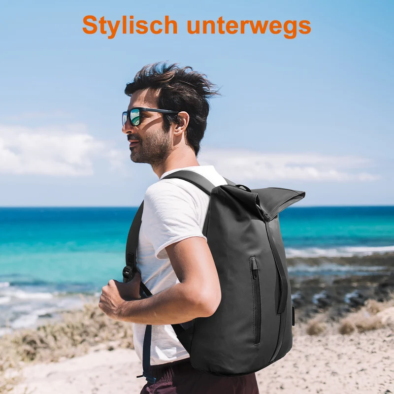 22L Anti Theft Travel Laptop Backpack Multi-Pocket Lightweight Daypack Men Women School Outdoor Sports 15.6in Laptop 6 Color