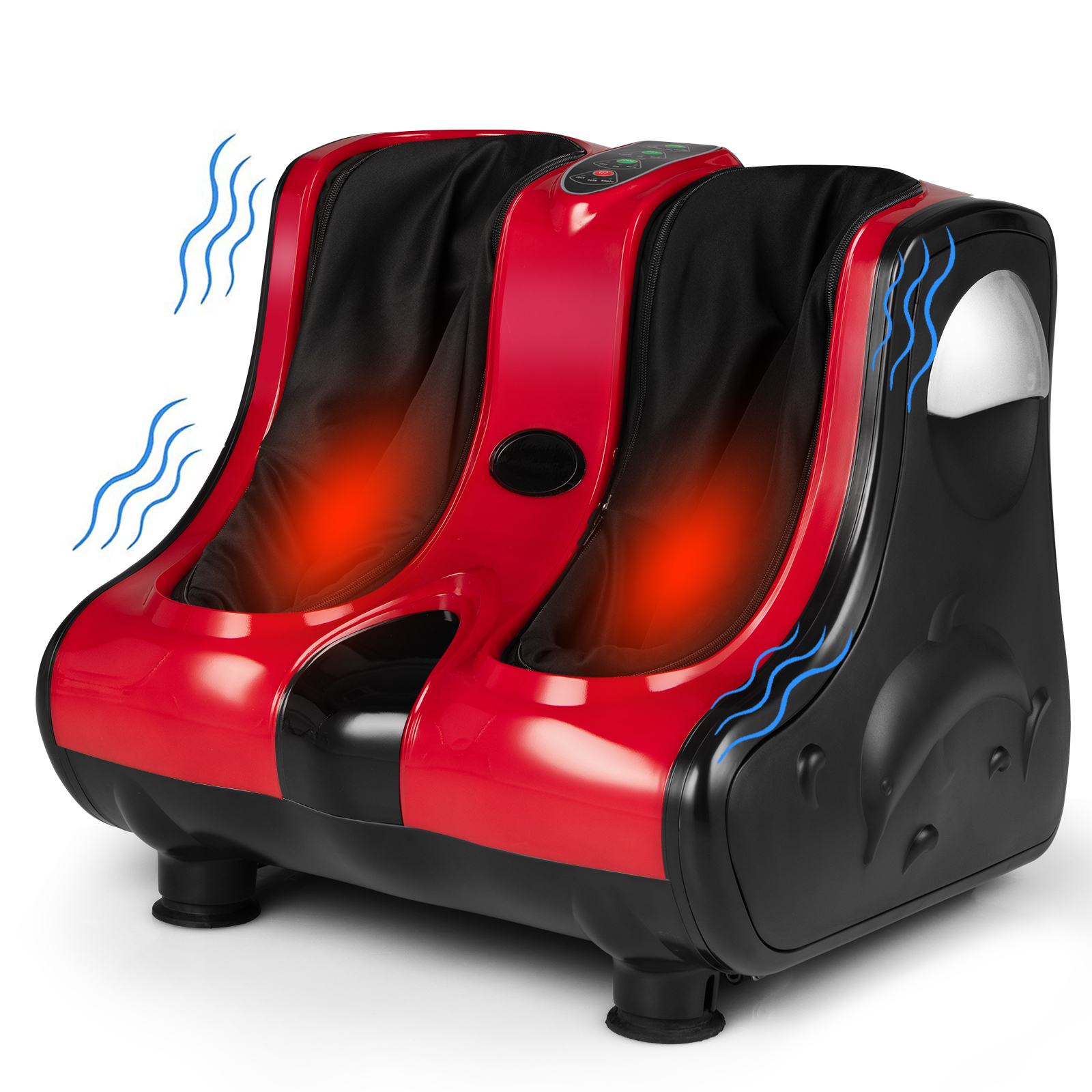 Shiatsu Kneading Rolling Vibration Heating Foot Massager-Red — foto 3
