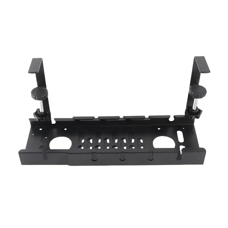 Cable Management Rack Carbon Steel Adjustable Length Space Saving Unde