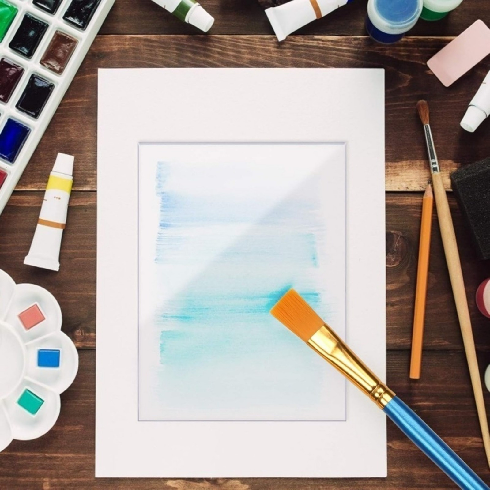 Acrylic Sheets and Paintbrush Set, picture 2 of 3