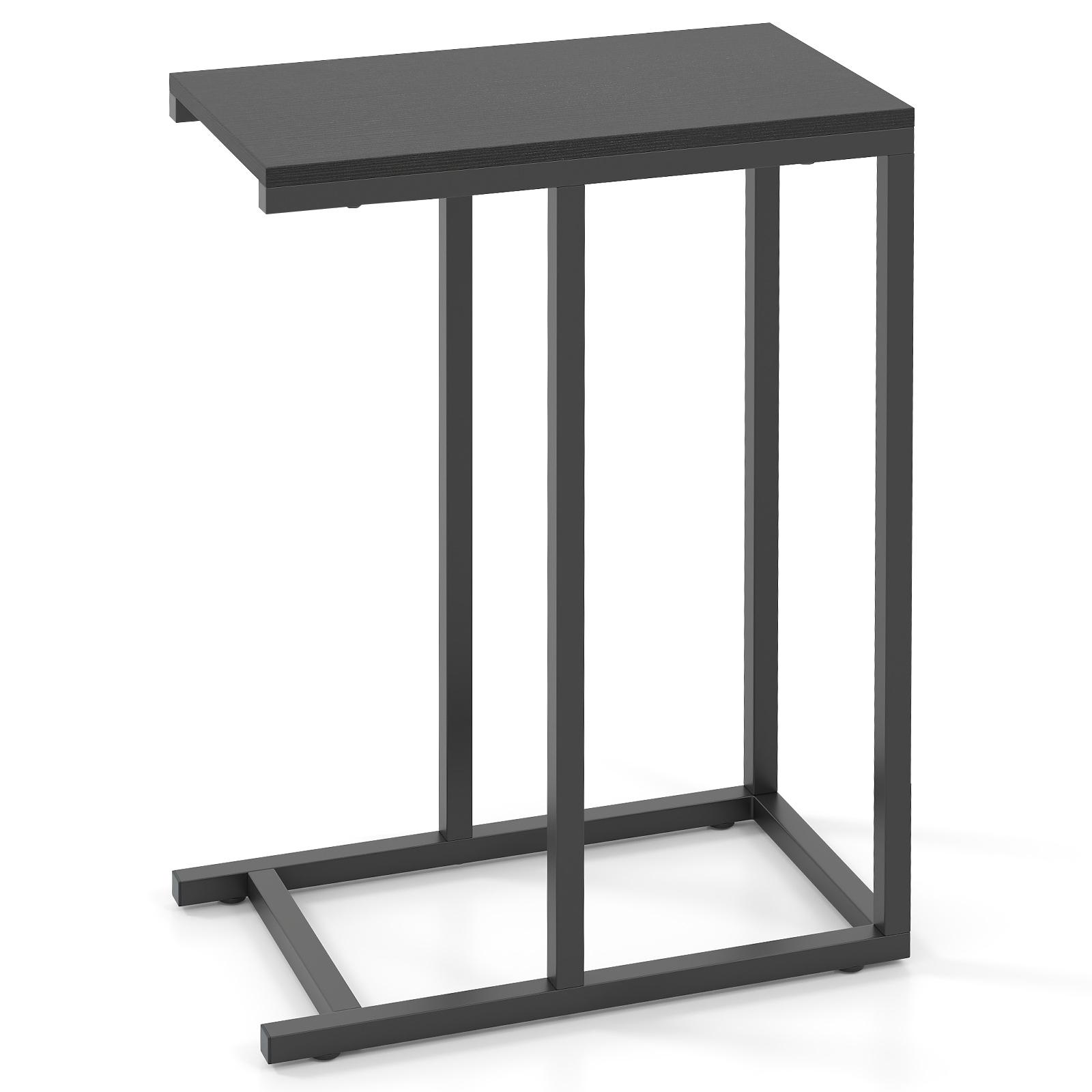 Table d'appoint en forme de c coulissante sous le canapé, plateau TV pour café – Image 5