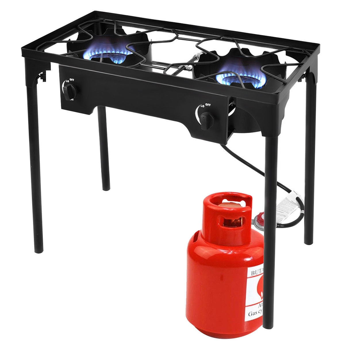 Gril de barbecue pour poêle d'extérieur à double brûleur de 150 000 BTU – Image 2