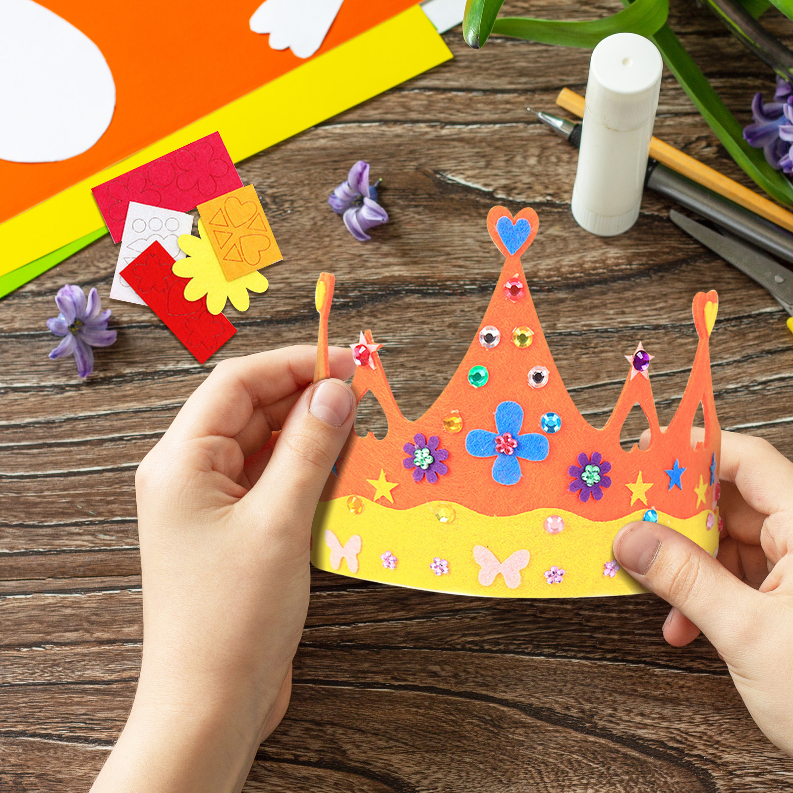 Princess Crown Party Hat Set