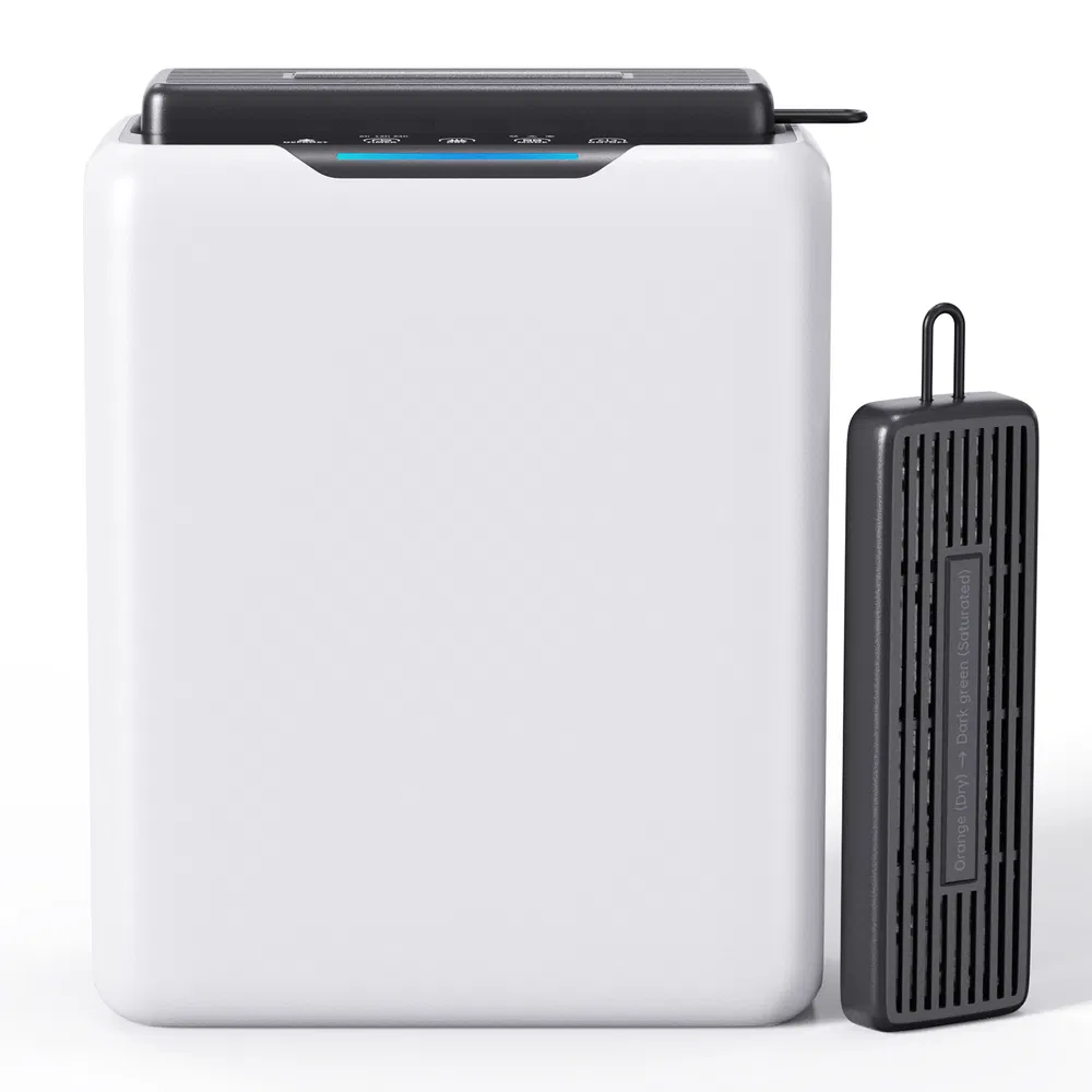 3L Dehumidifier, Electric Dehumidifier For 20m2 Home, Dual Peltier Technology, 30dB Ultra Quiet For Bedroom, Intelligent Defrost, 24H Timer