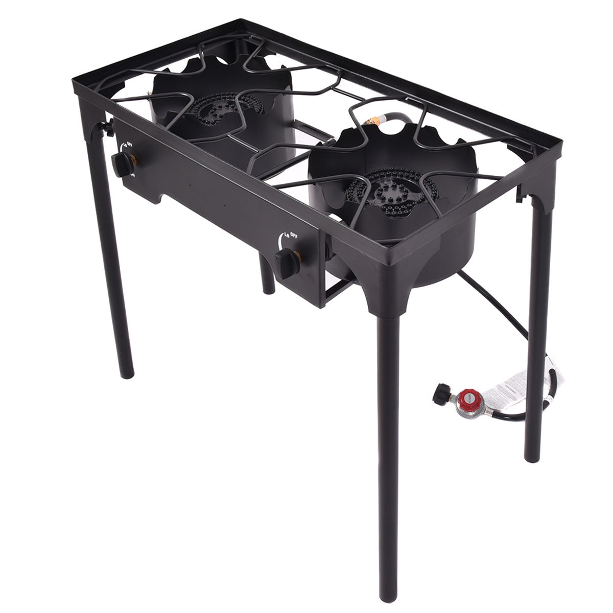 Gril de barbecue pour poêle d'extérieur à double brûleur de 150 000 BTU – Image 4