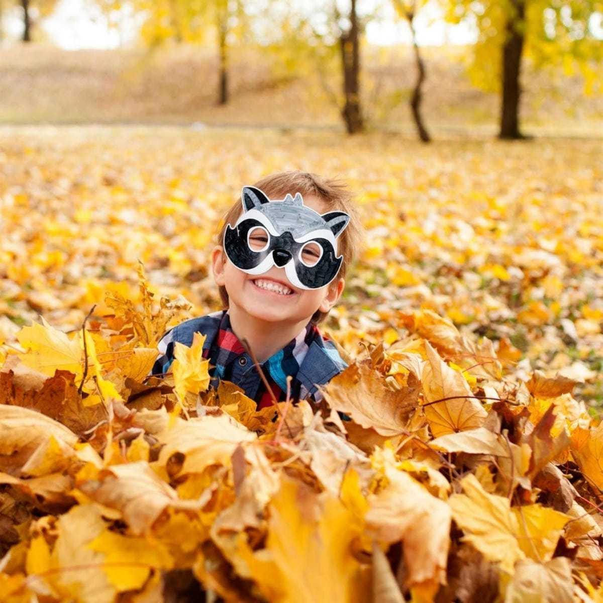 12 Herbst-Tiermasken Mit Whiteboard & Zubehör - Komplettset Für DIY-Projekte Und Gestaltung-Partyzubehör-Set 4