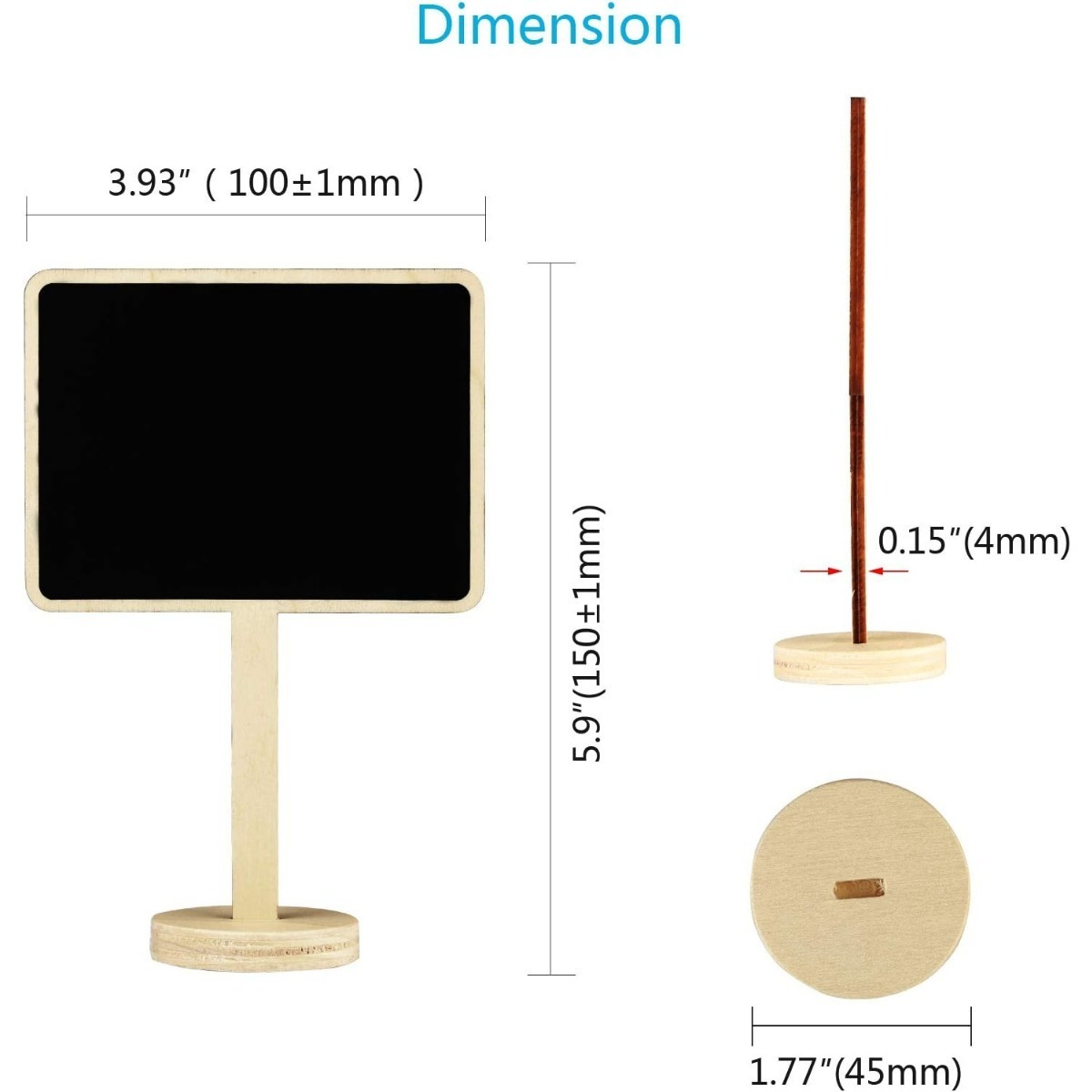 Mini-Tafeln als Tischkarten