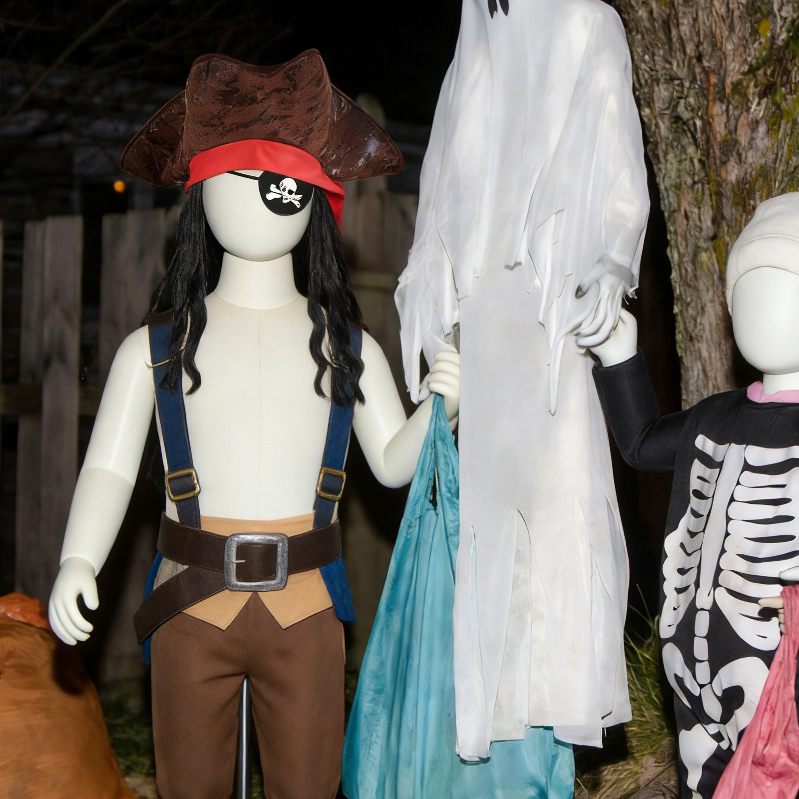 Pirate Costume Set – Eye Patch, Cape, And Hat For Festive Events