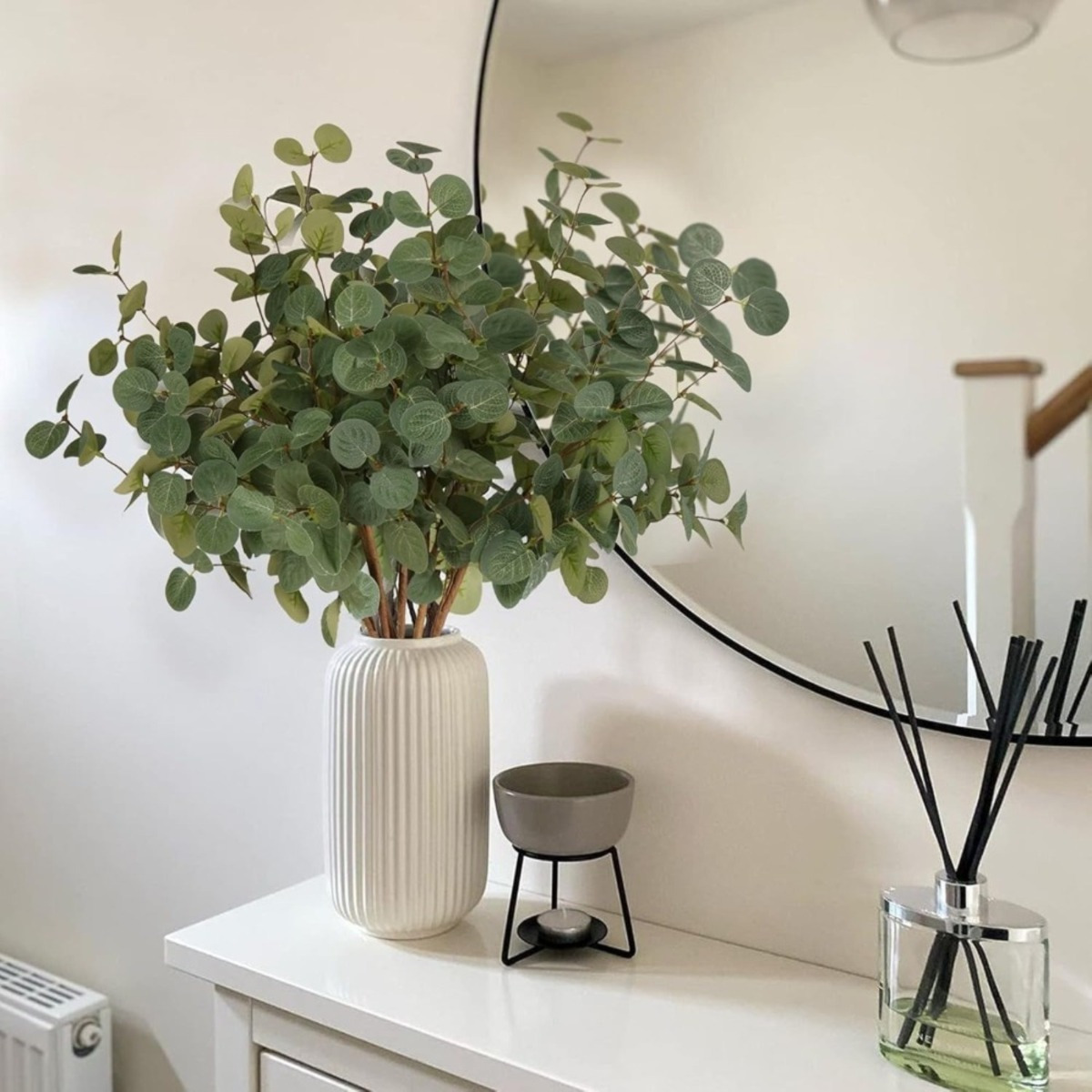 6-Piece Artificial Eucalyptus Set, 60 Cm Long Artificial Plants, Realistic Branches For Vases & Home Decor—Party Supplies Set 4
