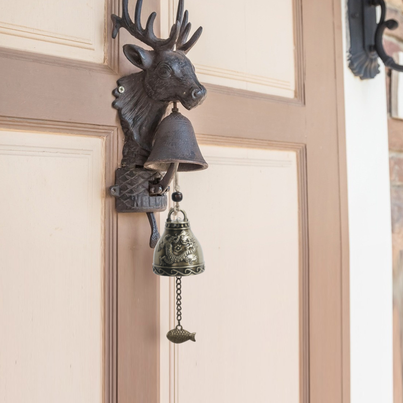 Wind Chimes with Dragon and Fish Motif