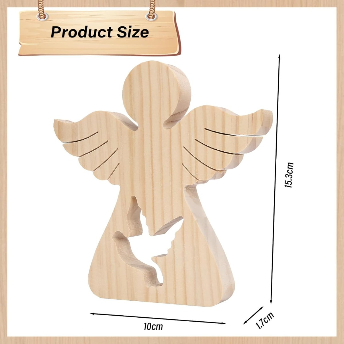 Wooden Baptism Decorations—decorative Wooden Symbols For Baptism Ceremonies And Special Occasions—party Accessory Set 5
