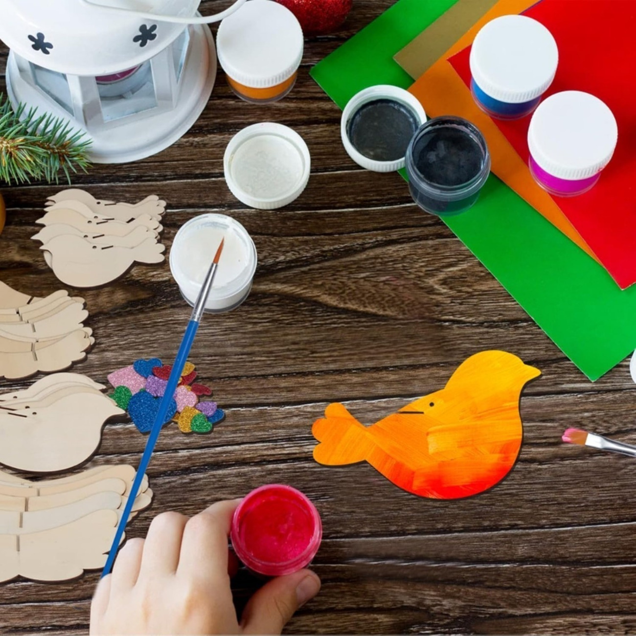DIY Bird Craft Kit with Brushes, picture 2 of 3