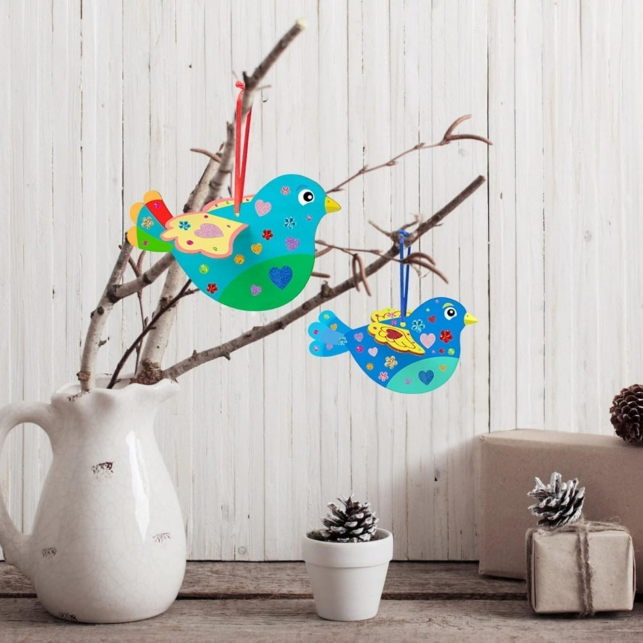 DIY Bird Craft Kit with Brushes
