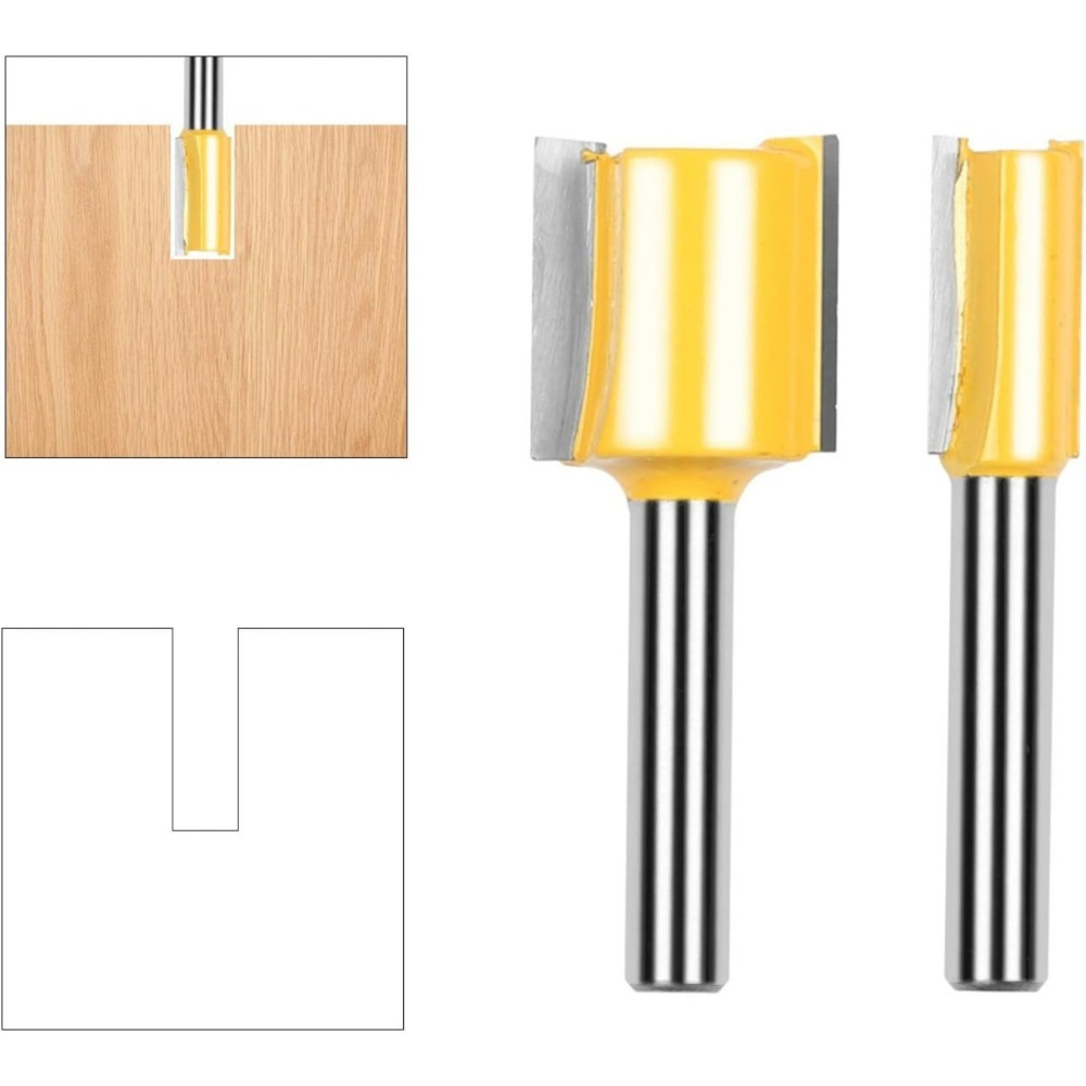 5-Piece Router Bit Set - Precision Router Bits For Clean Cuts In Wood And Soft Materials