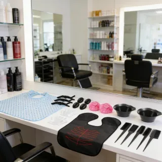 2-Piece Hair Dye Kit With Highlighting Cap For At-Home Hair Dyeing
