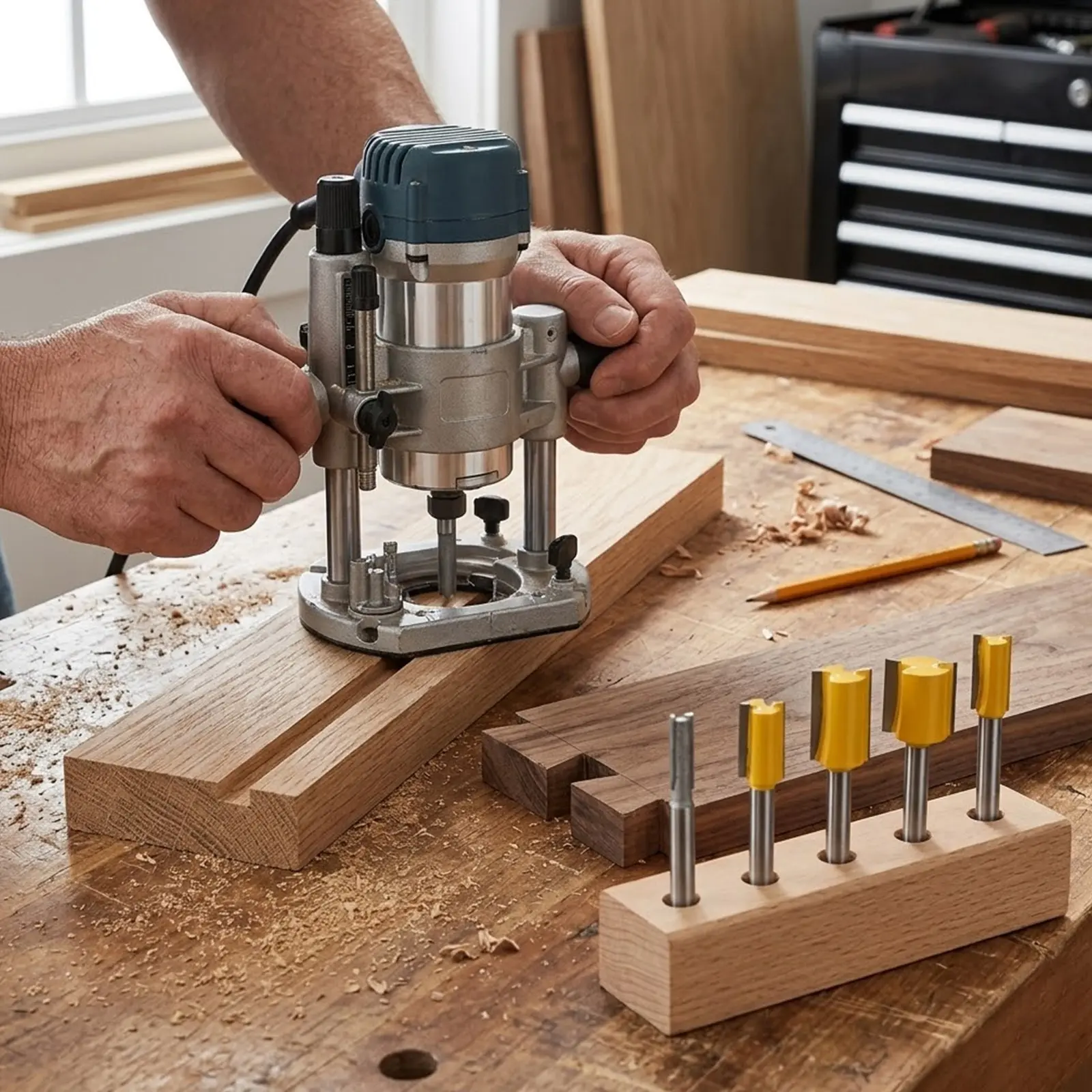 5-Piece Router Bit Set - Precision Bits