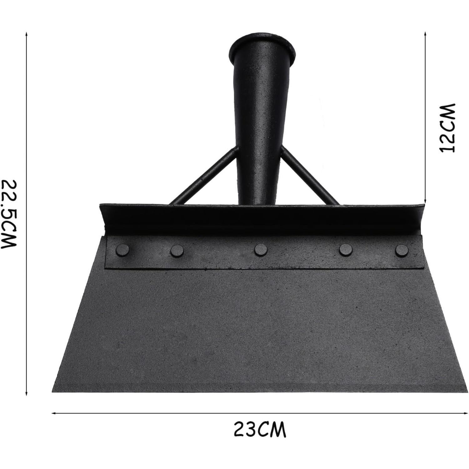 23 Cm Garden Shovel In Black With Sturdy Stainless Steel, Practical Hand Shovel For Gardens & Flower Beds, Durable Gardening Tool For Soil & Mulch - Shovels — foto 2