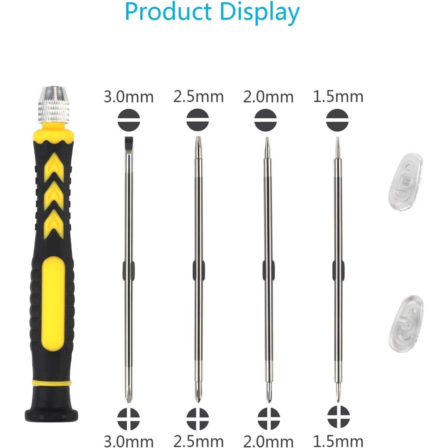 18-Piece Mini Eyeglass Screwdriver Set—Small Precision Screwdrivers, Fine Watch Screwdrivers, Phillips Screwdrivers, Slotted Screwdrivers—Tool Set For Eyeglasses, Cell Phones, Cameras, Watches — foto 5