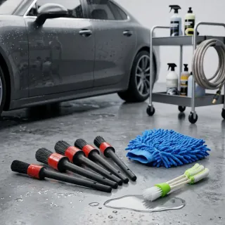 2-Piece Cleaning Brush Set, Car Care Brushes For Blinds And Vehicles, Versatile Cleaning Set For Car Care And Household Use, Ideal For Dust And Dirt—Event And Party Supplies