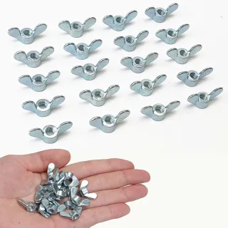 Wing Nut Set—15 Pcs M4, M5, M6, M8 For Mechanical Projects, DIY Repairs, And Industrial Hardware
