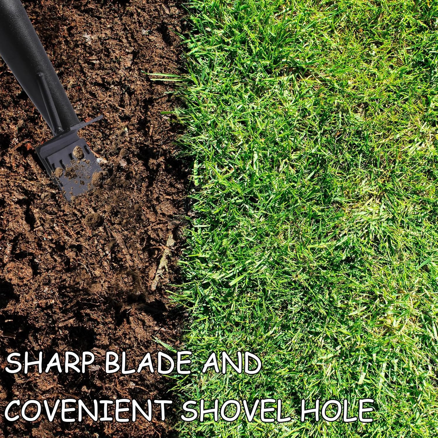 23 Cm Garden Shovel In Black With Sturdy Stainless Steel, Practical Hand Shovel For Gardens & Flower Beds, Durable Gardening Tool For Soil & Mulch - Shovels — foto 5