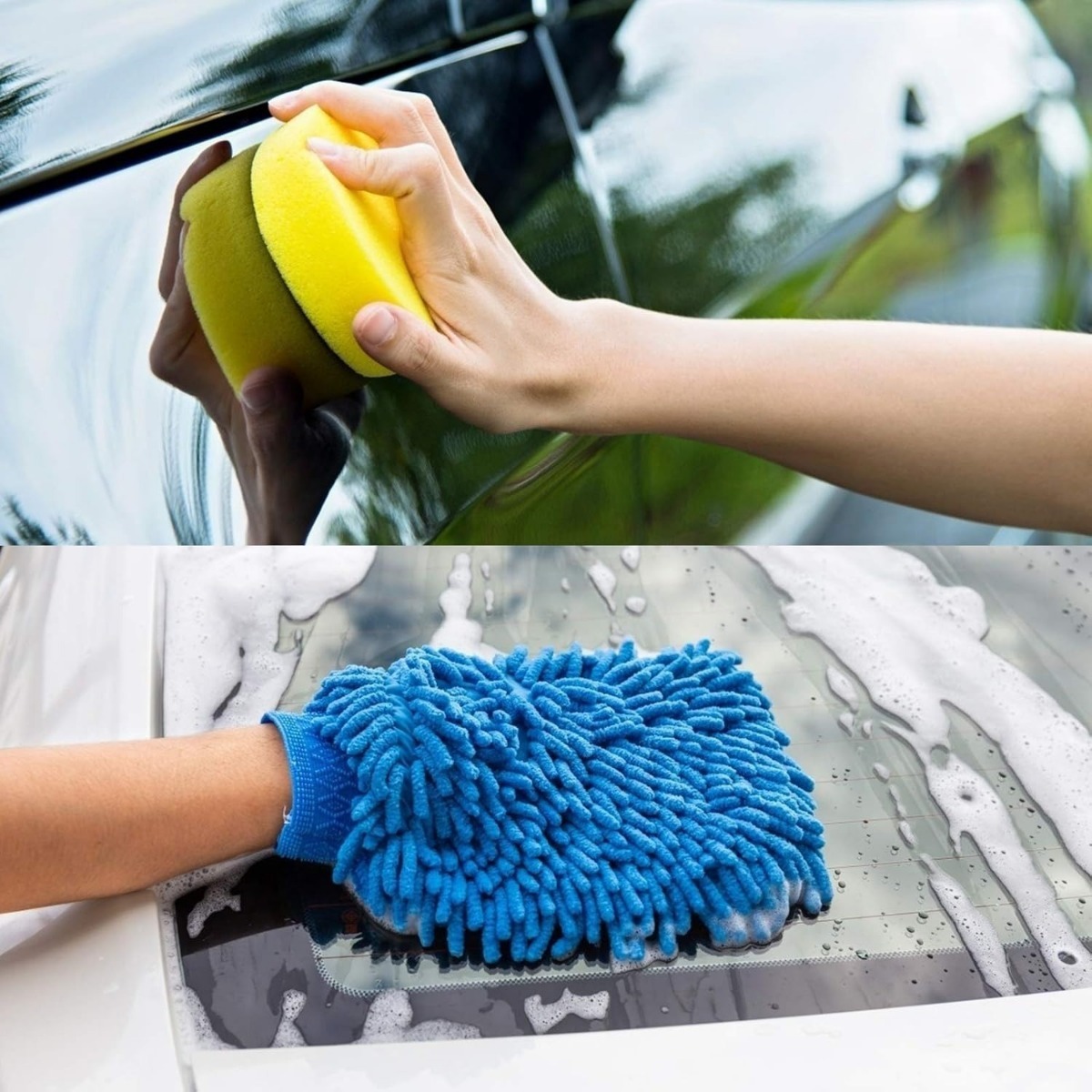 Mini Detail Brush Set: Detail Cleaning Brush, Detail Brush With Wash Gloves, Wire Brush, Sponge Cloth—Perfect For Cleaning Wheels And Engine Intakes — foto 4