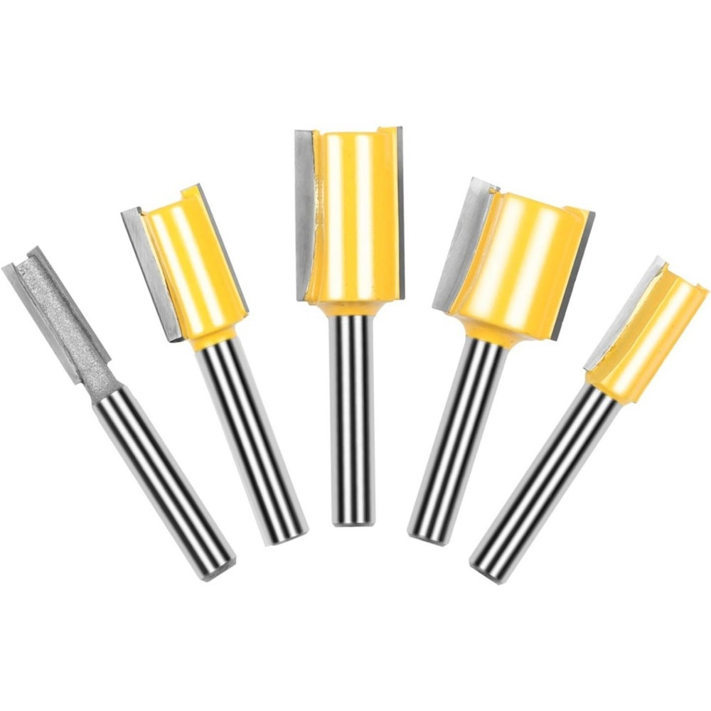 5-Piece Router Bit Set - Precision Router Bits For Clean Cuts In Wood And Soft Materials — foto 2