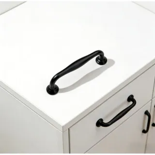 Set Of 12 Black Kitchen Handles In A Modern Design, Stylish Furniture Handles For Cabinets & Drawers, Sturdy Stainless Steel Door Handles With A Matte Black Finish—Hand Tools