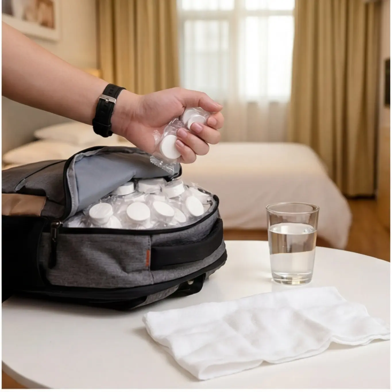 200 Compressed Towels, Portable Travel Towels