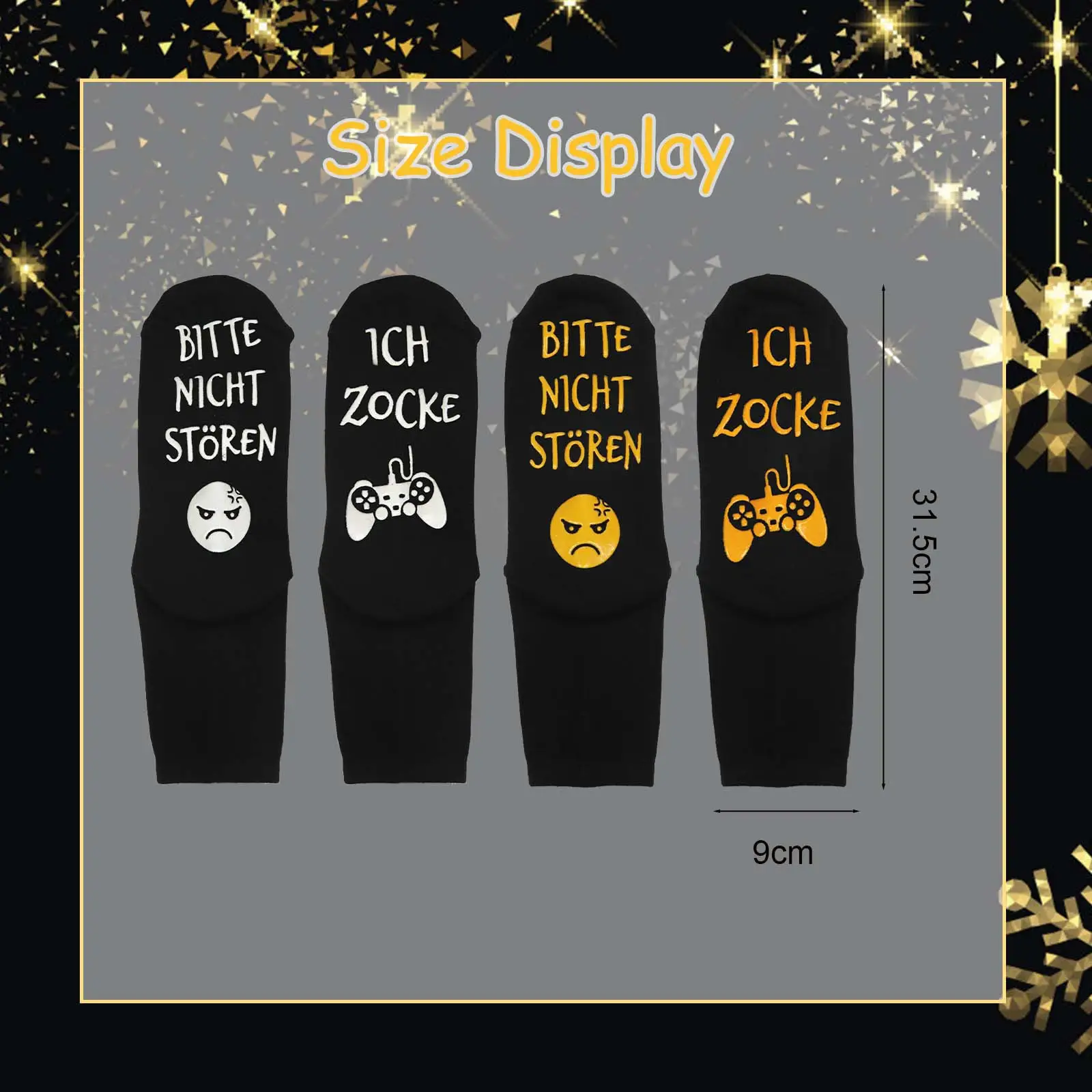 “Do Not Disturb” Socks—2 Pairs In Black/White And Black/Yellow, Funny Socks With A Message, Original Anniversary Gift For Couples, Humorous Socks To Give As Gif
