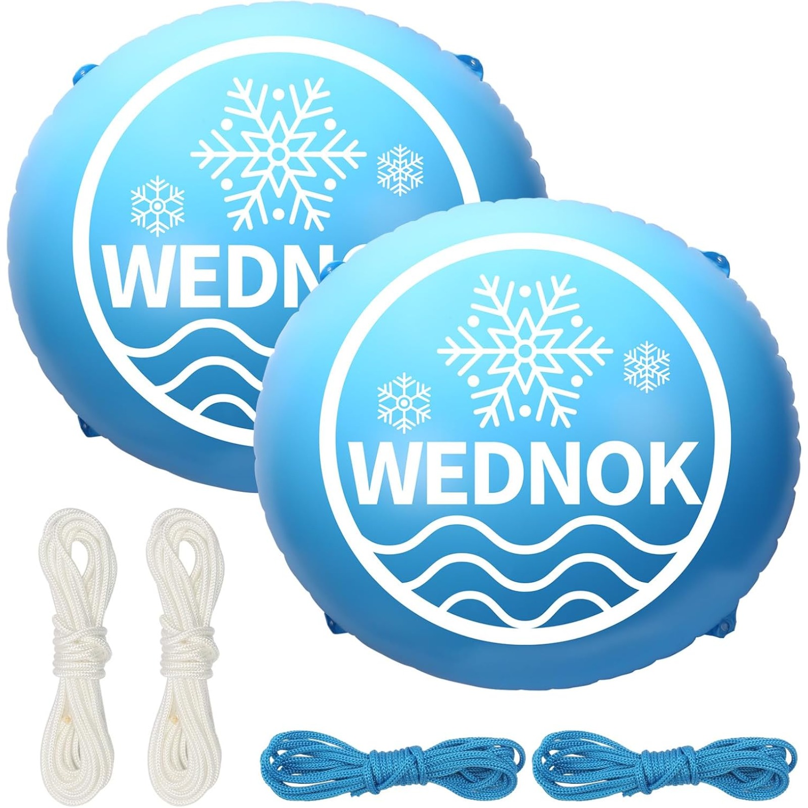 2 Round Inflatable Pool Mats, Winter Pool Air Cushion Set, 1.2-meter Cold Pool Air Cushion, Includes 15 Meters Of Rope, Pool Cover-Specific Air Cushion