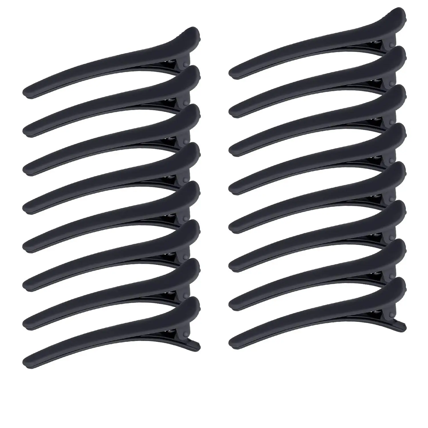 16-Piece Hair Clip Set, Black Clips