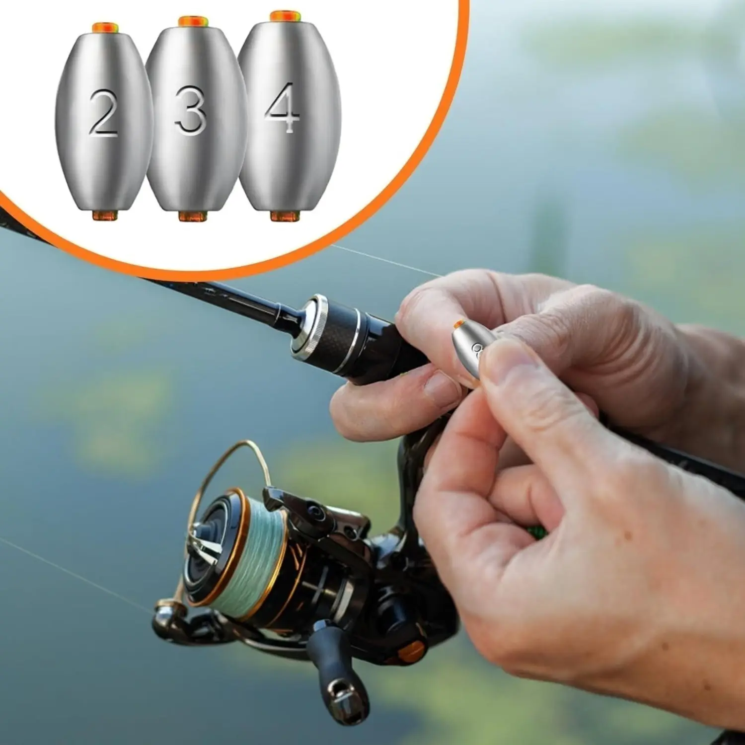 50-Piece Set Of Sea Fishing Weights