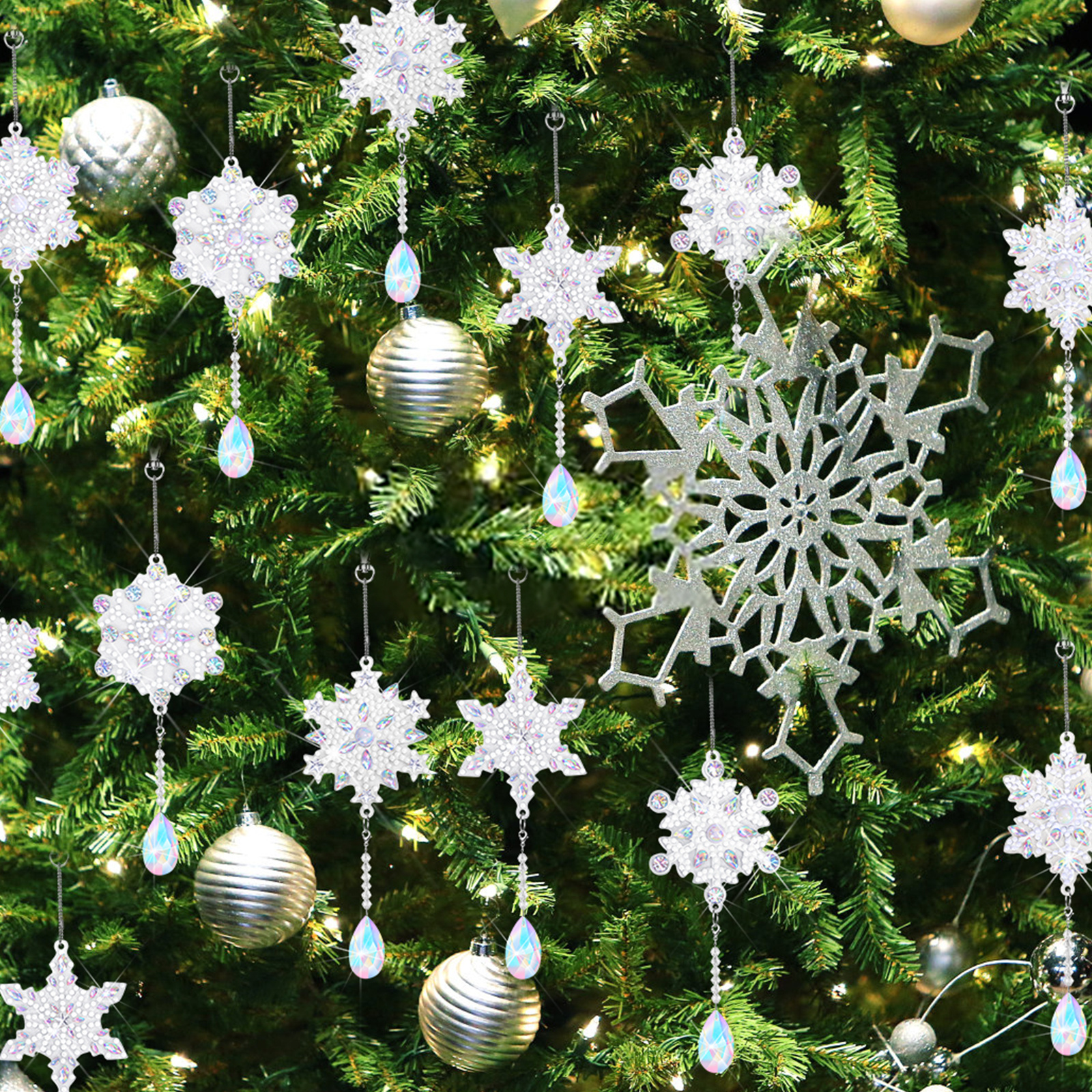 Diamond Painting Christmas Set—6 DIY Keychains With Chain And Pendant — foto 4
