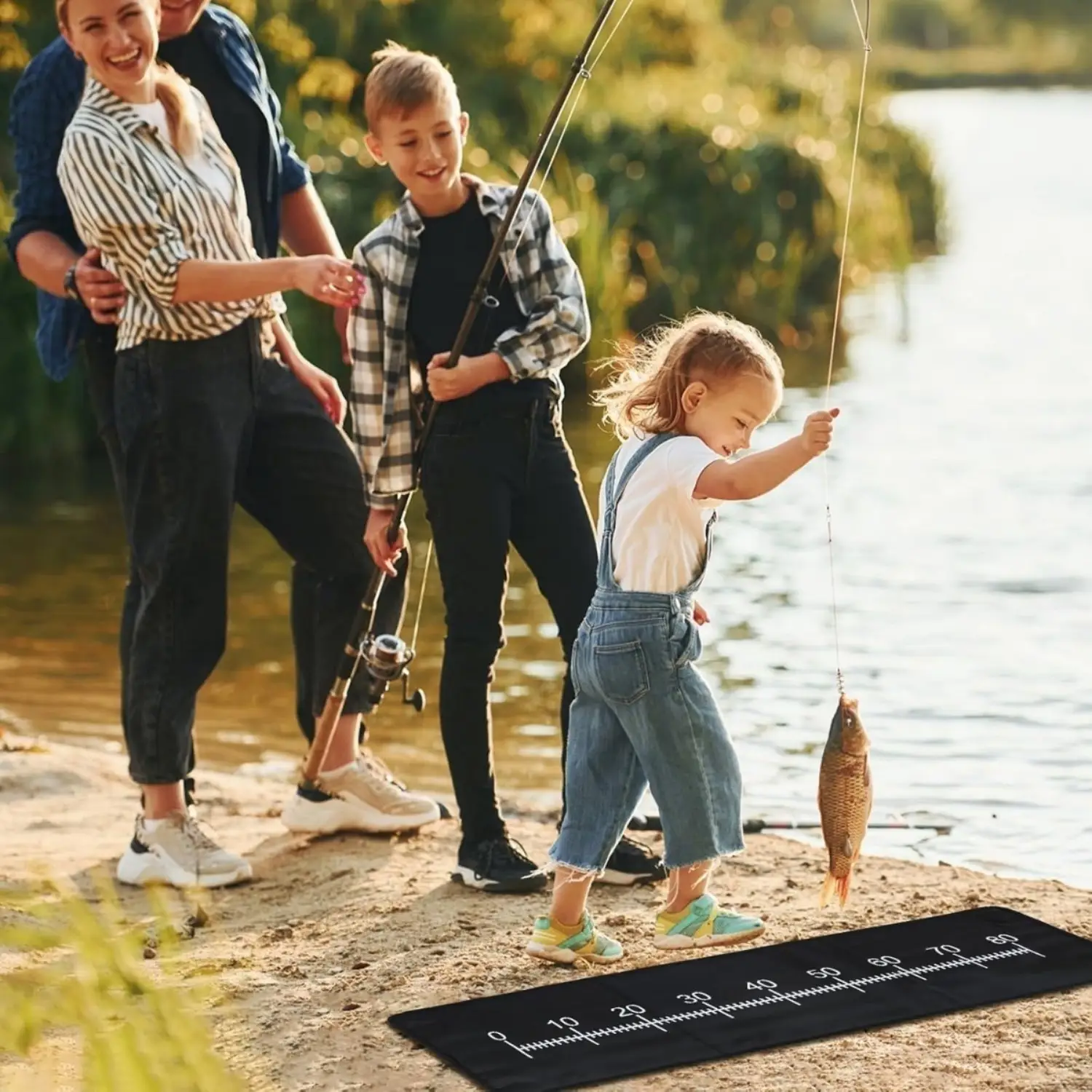 Practical Fishing Station That Doubles As A Landing Net Holder And Mat, Sturdy Fish Holder For Fishing Trips, Versatile Fishing Accessory For Shore And Boat Ang