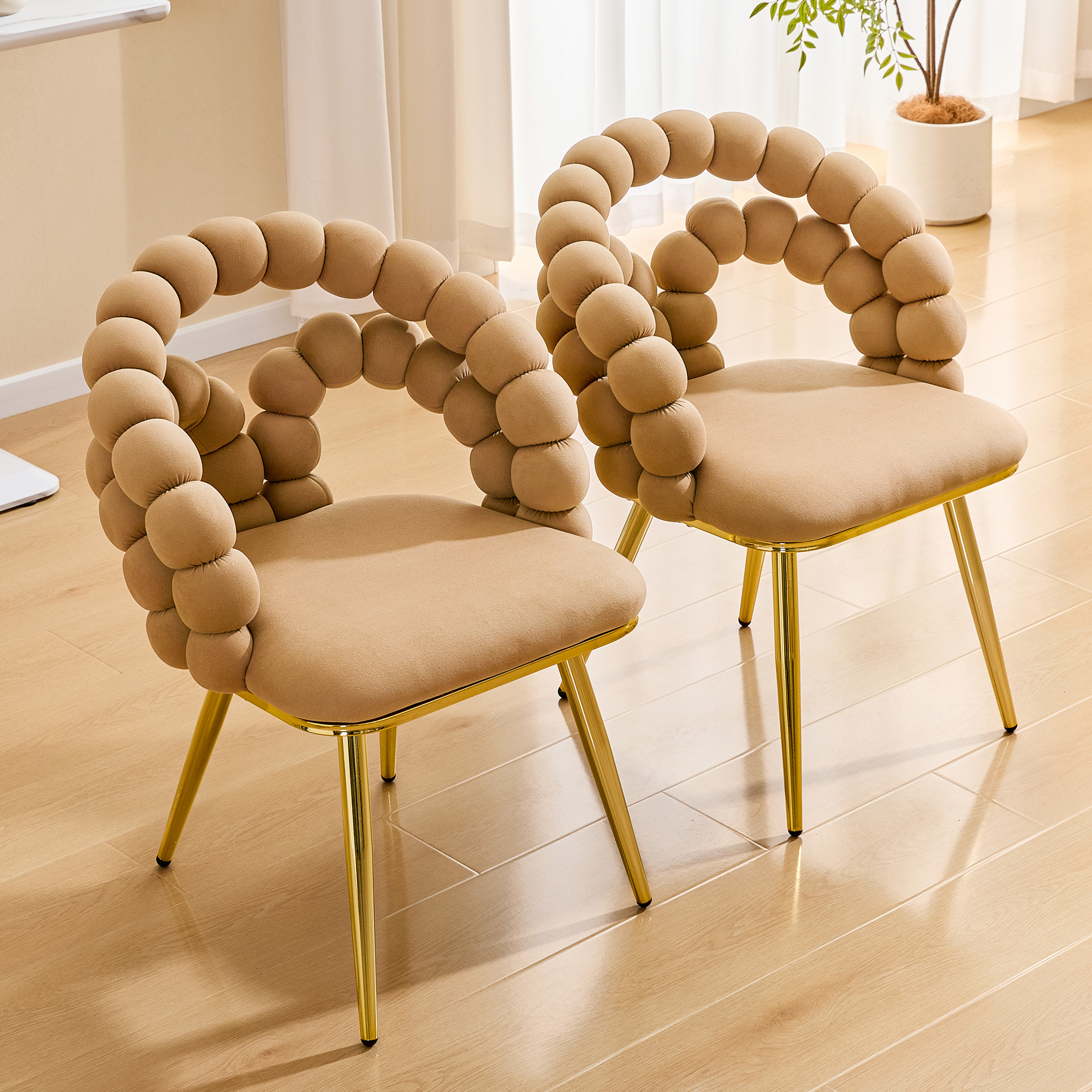 Velvet Dining Chair Set, picture 2 of 4