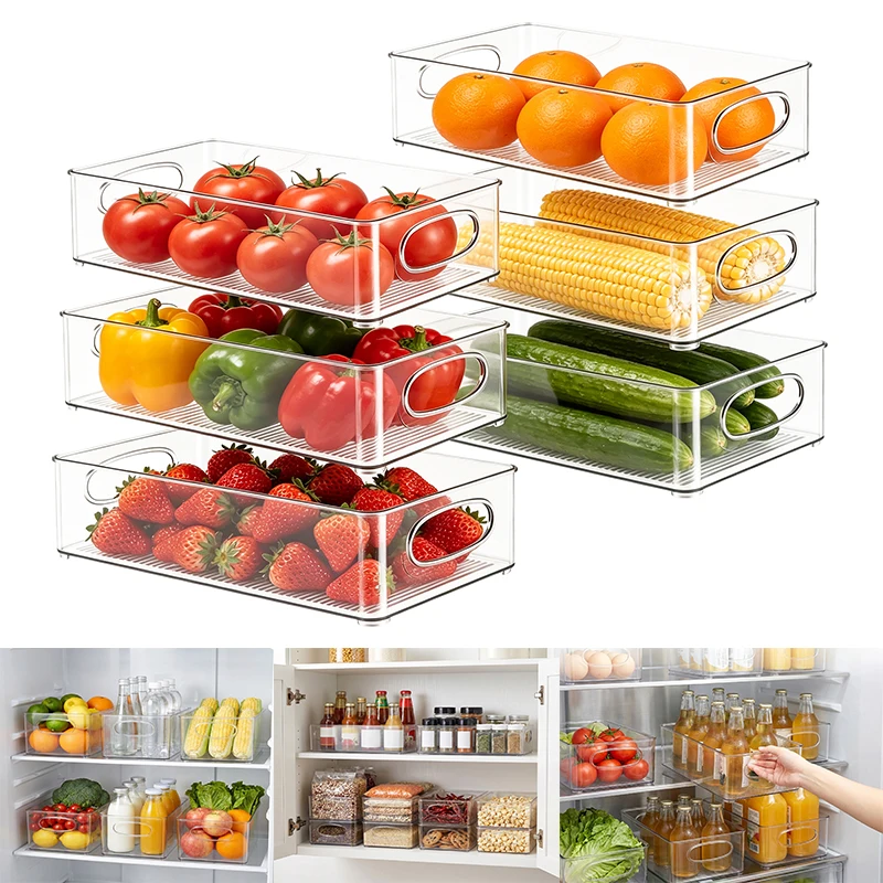 Set de 6 contenedores apilables para cocina