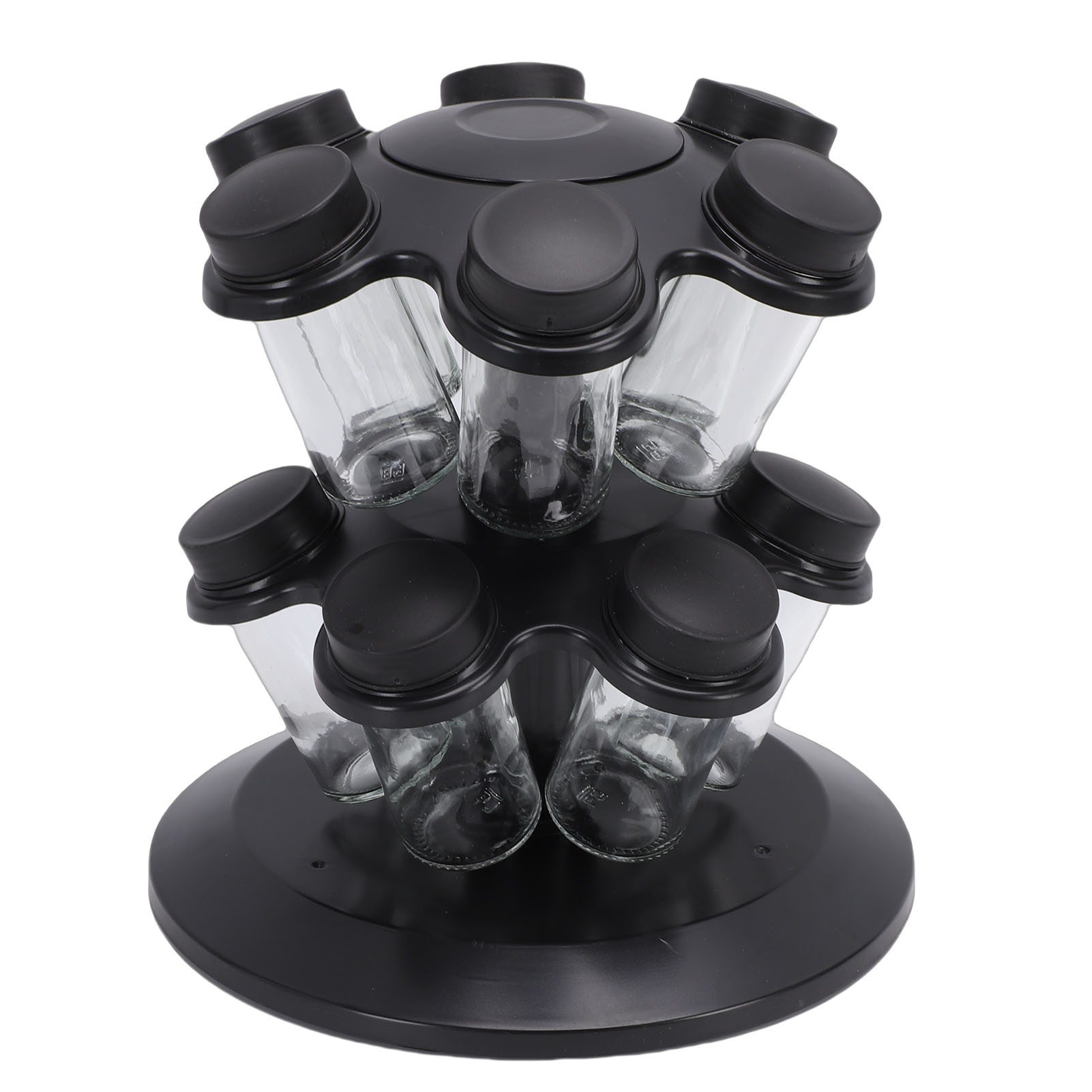 Revolving Countertop Seasoning Bottle Rack Organizer Kitchen Rotating Seasoning Jar Rack Condiment Holder Shelf thumbnail 4