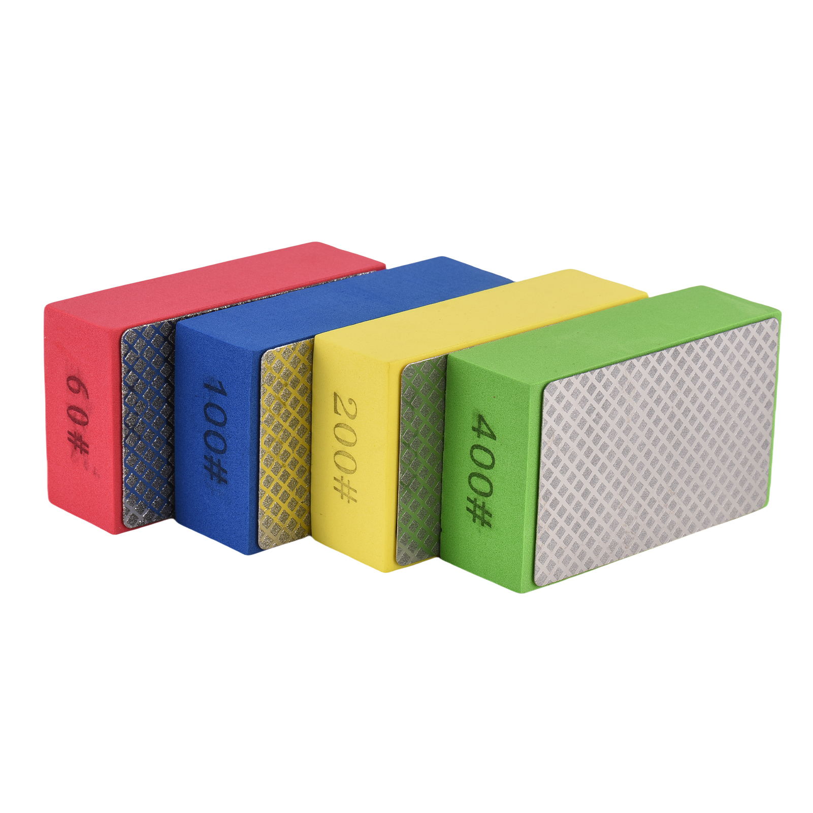 Diamond Hand Polishing Pads Set Sanding Block Sharp Glass Grinding Polishing Pad Hand-Held Sanding Block For Stone Glass Metal Wood Polishing — foto 4