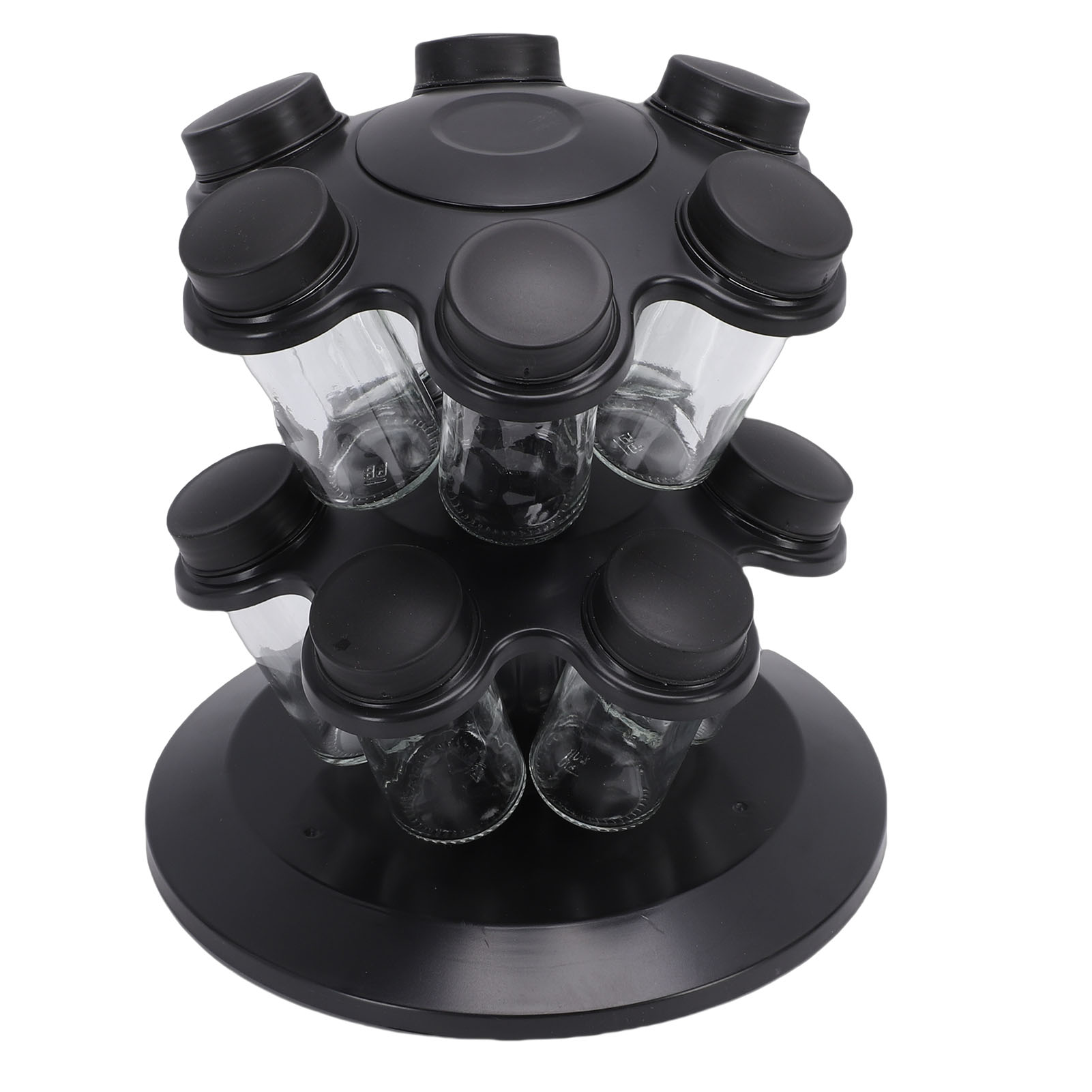 Revolving Countertop Seasoning Bottle Rack Organizer Kitchen Rotating Seasoning Jar Rack Condiment Holder Shelf thumbnail 5