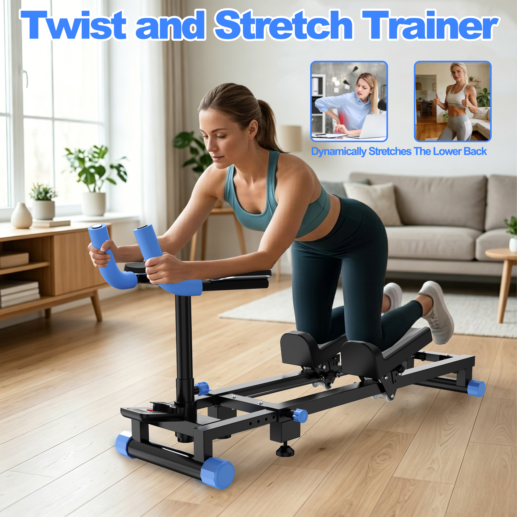 Crawl Spine Stretch Trainer, Spine Twist And Stretch Trainer, Core Training Equipment For Home Gym Office Daily Workout 5