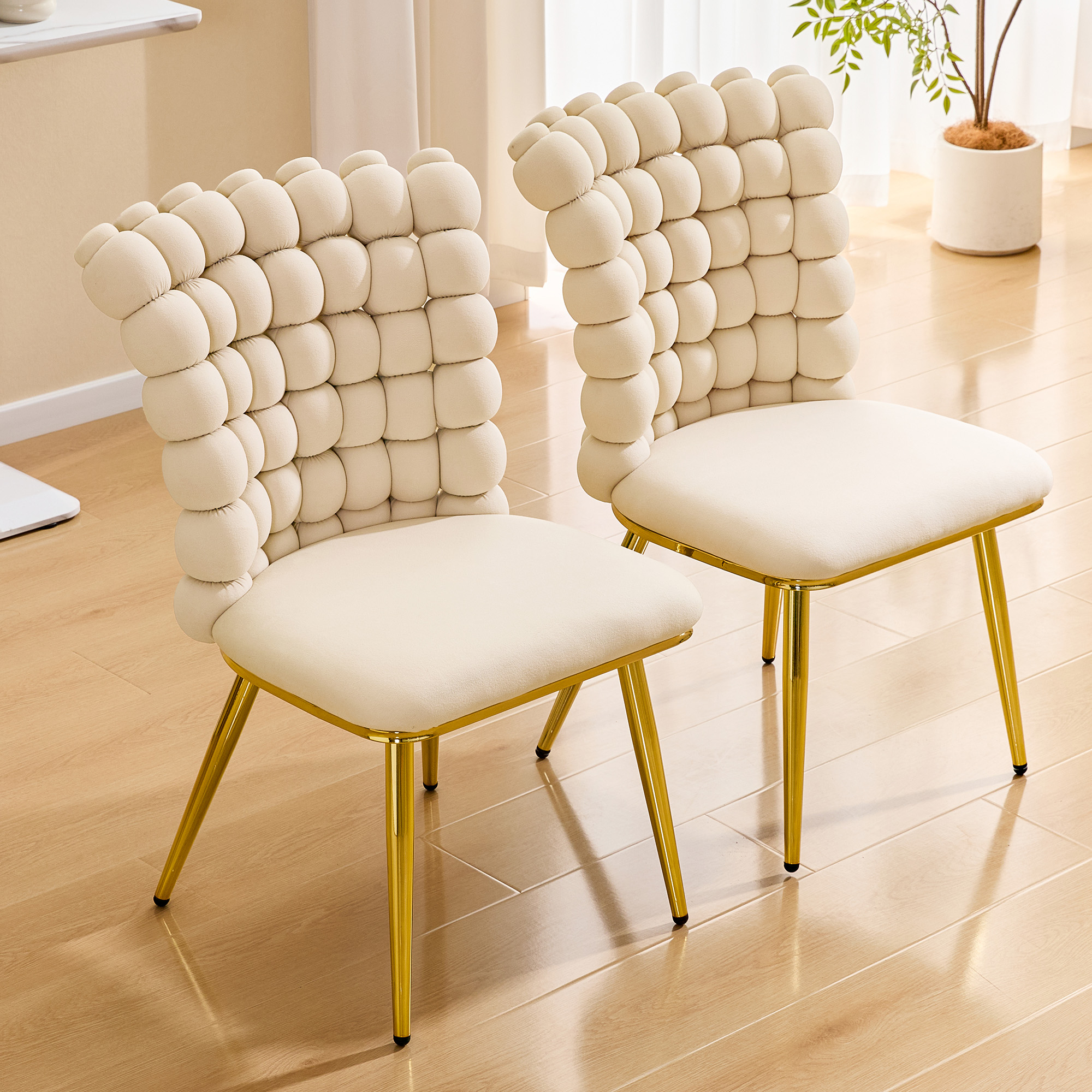 Velvet Swivel Accent Chair Set, picture 3 of 4