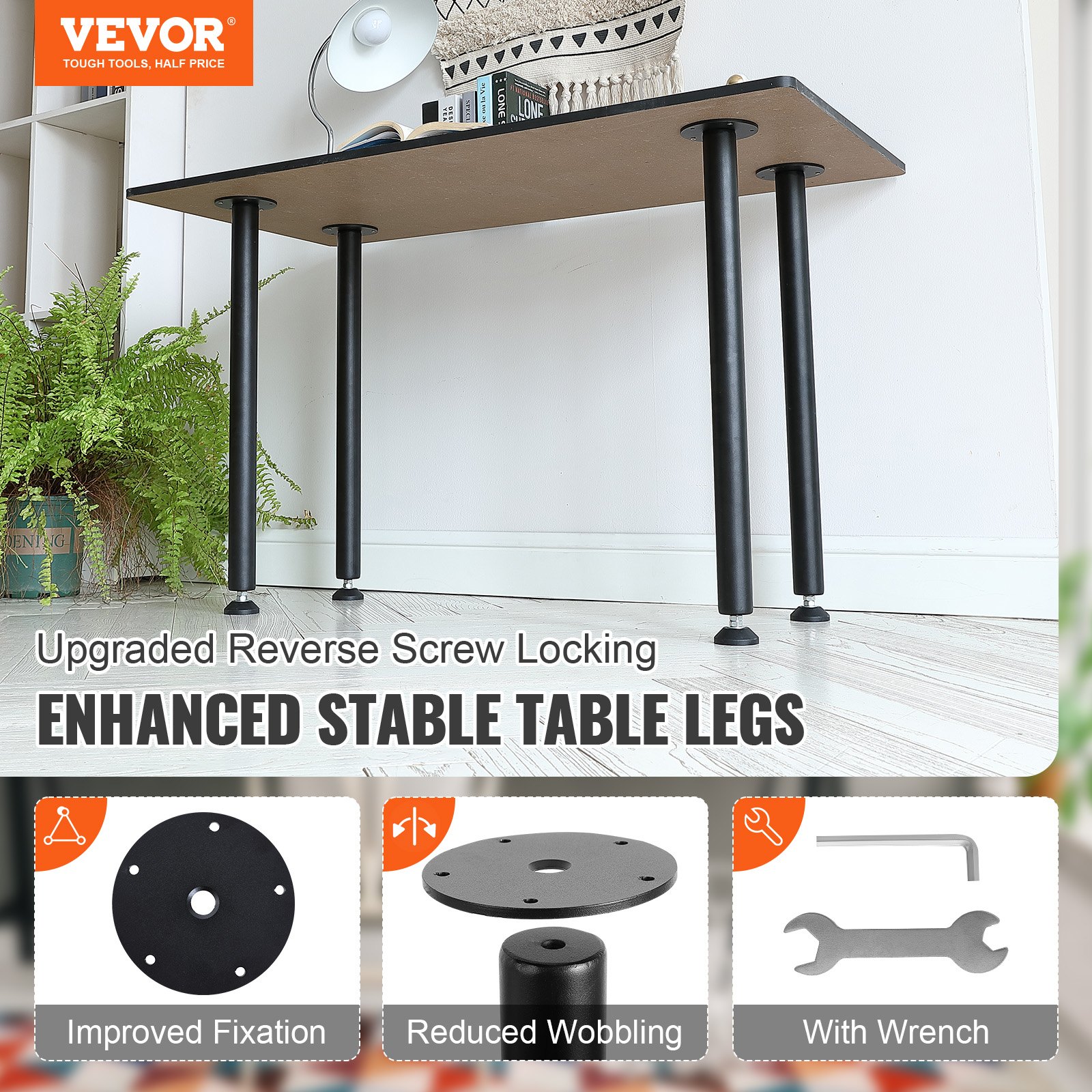 Pieds de bureau réglables de 711,2 mm – Image 2