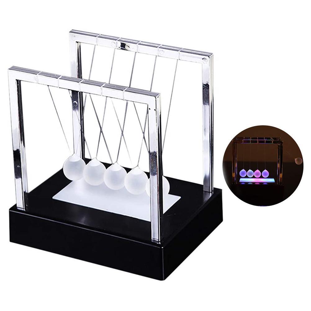 Newtons Swing Ball LED Light Up Newtons Science Kids Toys Balance Balls Desk Toys Home And Office Decor — foto 2