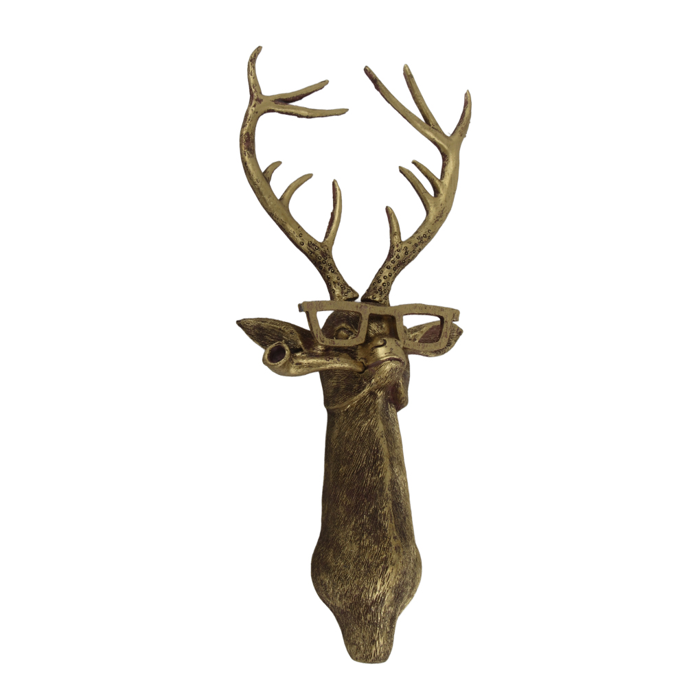 Artificial Deer Head Antlers Wall Decor Deer Head Wall Mount Geometric Stag Anim
