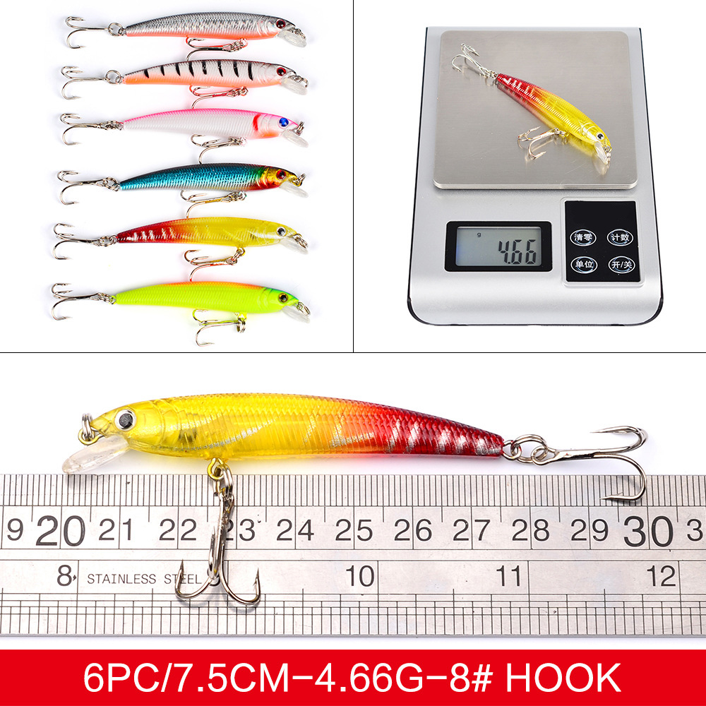 43Piece Fishing Lures Kit Soft Hard Fishing Lures Baits Set With Hooks For Saltwater And Freshwater Fishing Gear Gifts For Men