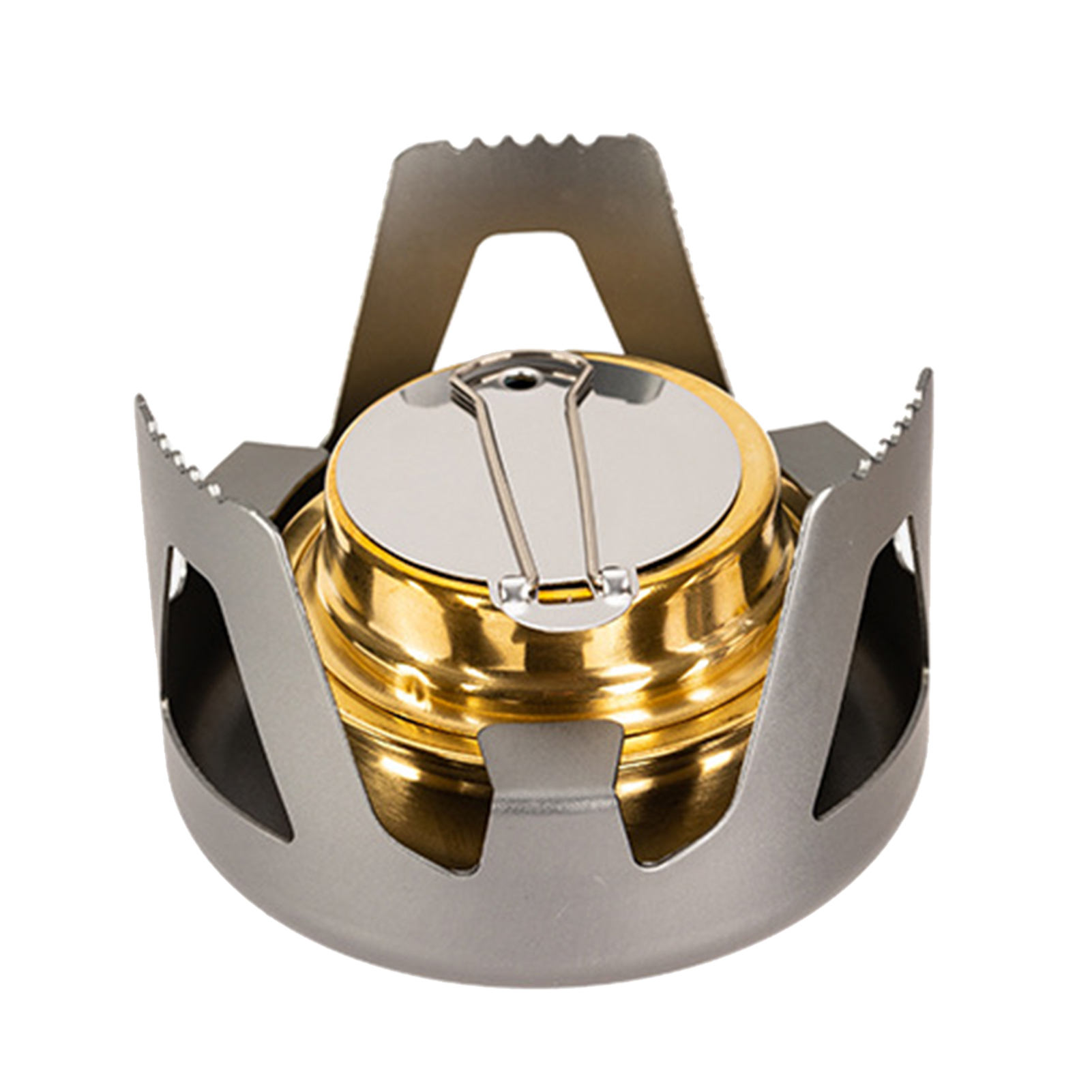 Portable Alcohol Stove Small Brass Spirit Burner With Aluminium Stand Ultralight Cookware For Outdoors Camping Hiking Backpacking Picnic — foto 5