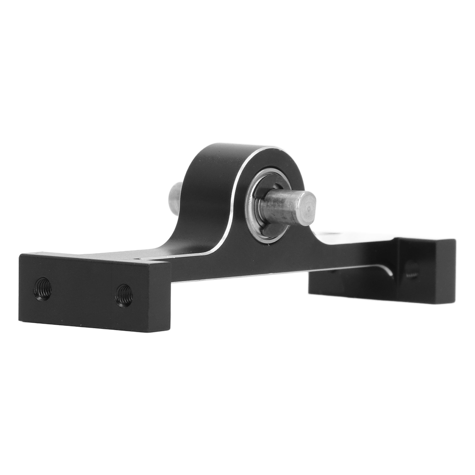 Aluminum Alloy 70mm Transfer Case Transmission Gearbox With 5mm Steel D Shaped Shaft For 1/10 RC Crawler Upgrade Parts Black
