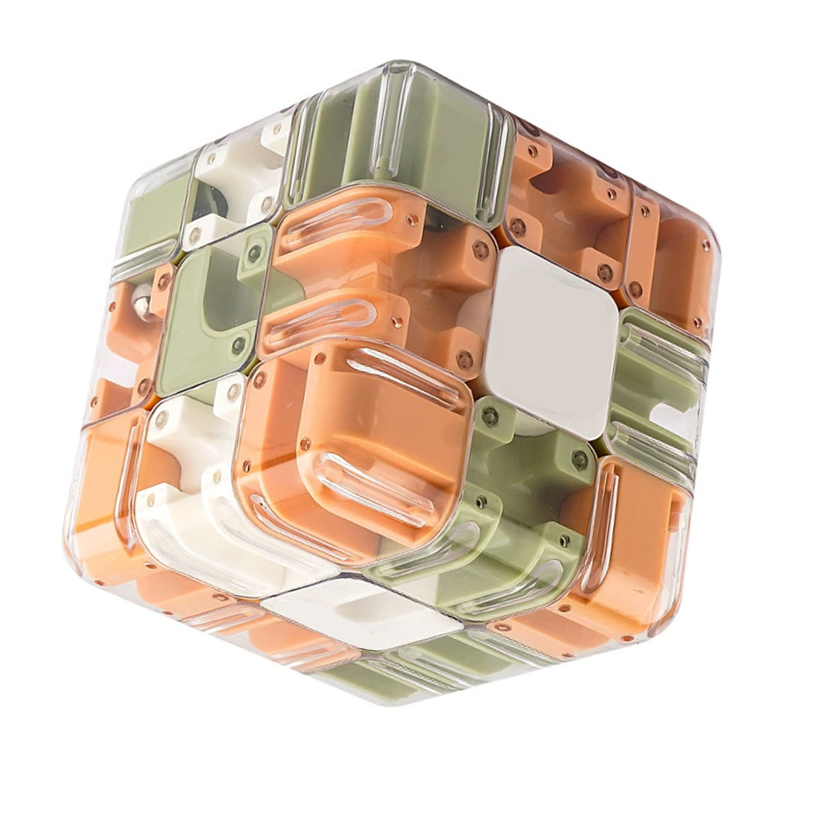 3D Maze Cube Plastic Three Dimensional Rotating